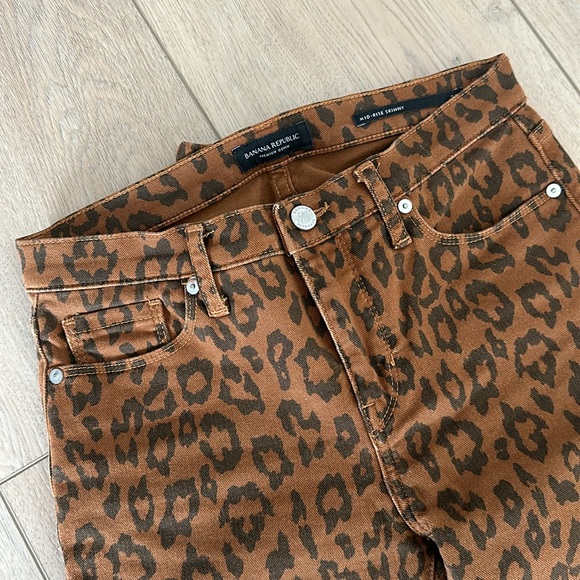 Leopard Print Jeans - Picture 2 of 4